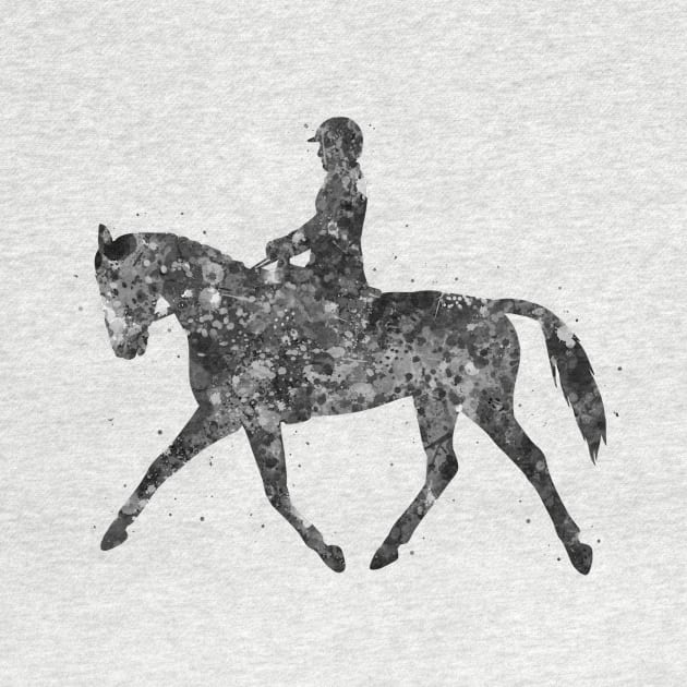 Equestrian black and white by Yahya Art